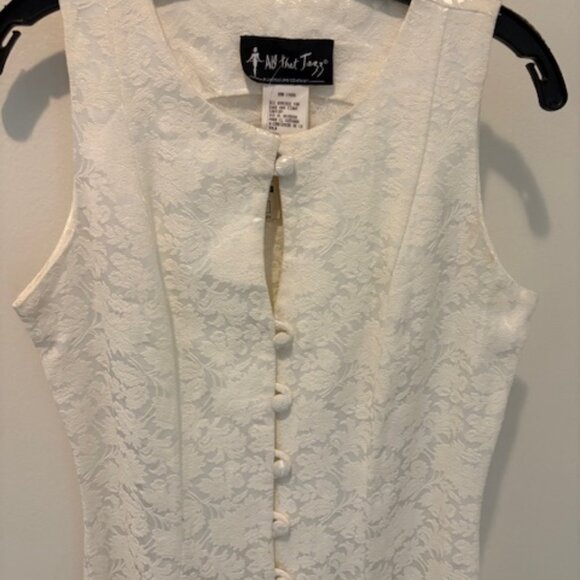 White print design dress - Picture 5 of 5